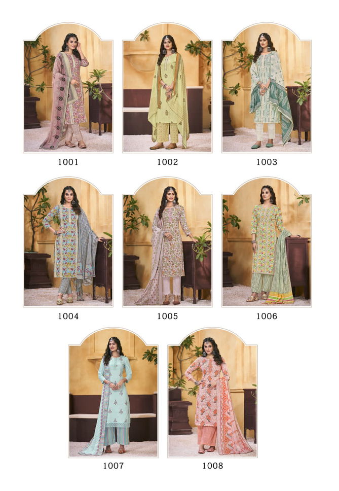 Jt Anarkali Lawn Cotton Dress Material Catalog
